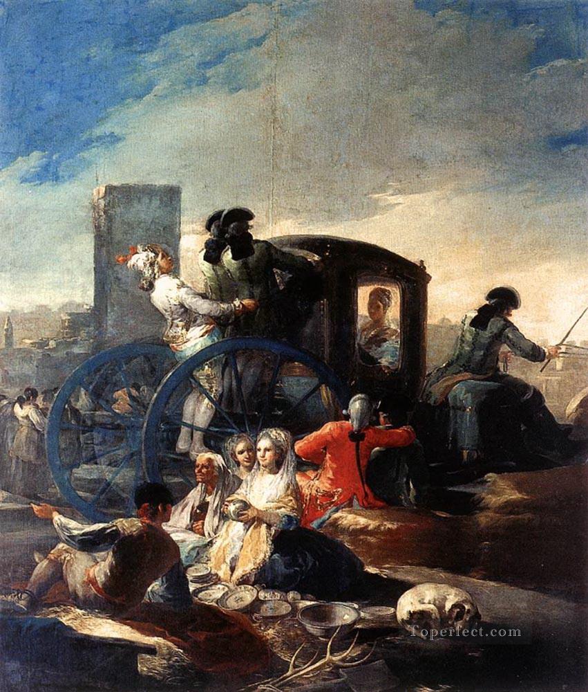 The Crockery Vendor Romantic modern Francisco Goya Oil Paintings